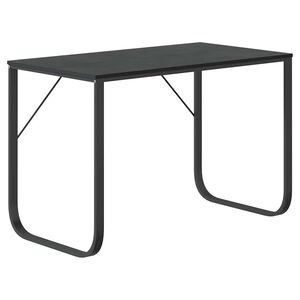 vidaXL computerbord 110x60x73 cm sp&aring;nplade sort
