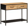vidaXL konsolbord 100x35x76 cm massivt mangotr&aelig; og jern