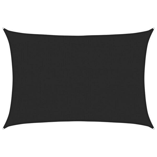 vidaXL solsejl 4x5 m 160 g/m&sup2; HDPE sort