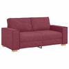 vidaXL 2-personers sofa vinr&oslash;d 180x78x84 cm stof