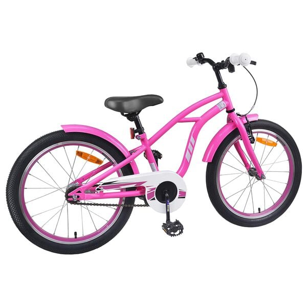 vidaXL B&oslash;rnecykel 20 tommer til b&oslash;rn i alderen 6-11 &aring;r M&oslash;rk pink