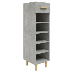 vidaXL skoreol 30x35x105 cm konstrueret tr&aelig; betongr&aring;