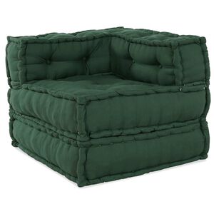 vidaXL modul&aelig;r sofaenhed stof 70x70x54 gr&oslash;n