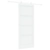 vidaXL Skyded&oslash;r Hvid 83 x 202 cm Massivt fyrretr&aelig;