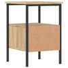 vidaXL sengebord 34x36x50 cm konstrueret tr&aelig; sonoma-eg