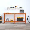 vidaXL Arbejdsb&aelig;nk VoksBrun 180 x 50 x 80 cm Massivt fyrretr&aelig;