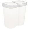 vidaXL Affaldsspand Hvid 49,5 x 30 x 46,5 cm PP