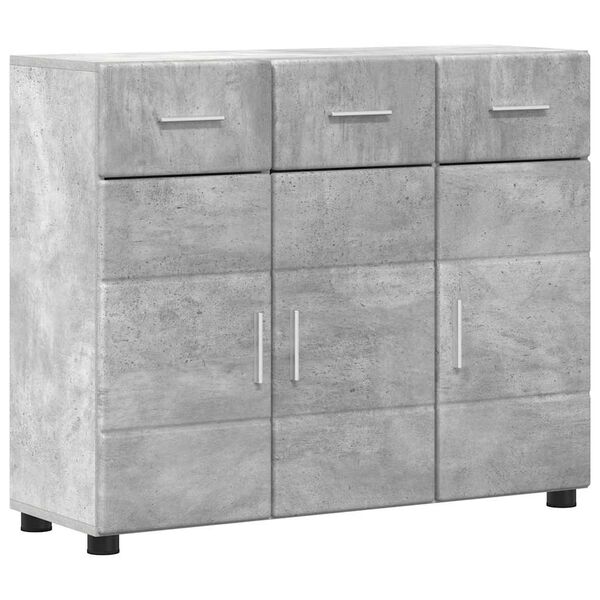 vidaXL Sideboard FLORIN Beton Gr&aring; 88,5 x 30,5 x 73 cm Konstrueret tr&aelig;