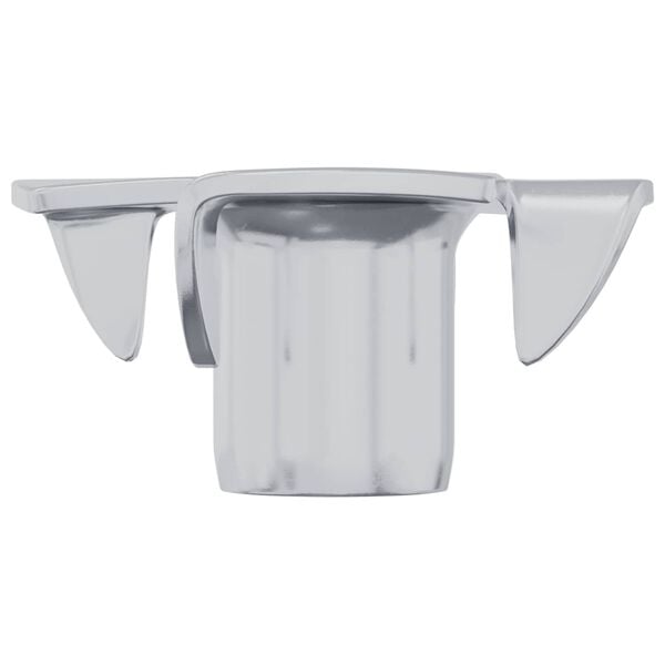 vidaXL Pronged T-nut 2 pcs S&oslash;lv M6 mm St&aring;l