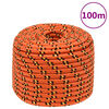 vidaXL tovv&aelig;rk til b&aring;d 14mm 100 m polypropylen orange