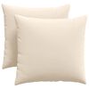 vidaXL Sofapuder 2 stk. Stof Beige 45 x 45 cm