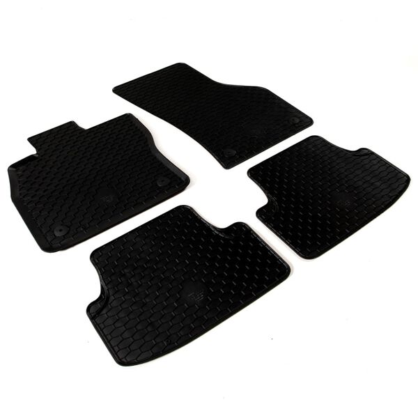 vidaXL bilm&aring;ttes&aelig;t i 4 dele gummi VW Golf VII A3 Leon