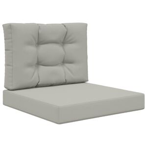 vidaXL Udend&oslash;rs Sofa Pude 2 pcs Gr&aring; Polyester
