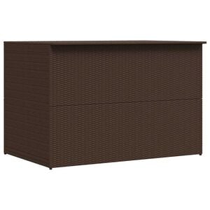 vidaXL udendørs opbevaringskasse 150x100x100 cm polyrattan brun