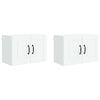 vidaXL V&aelig;gskab PORTO 2 pcs Hvid 60 x 31 x 40 cm Konstrueret tr&aelig;