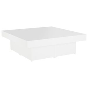 vidaXL sofabord 90x90x28 cm konstrueret tr&aelig; hvid