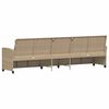 vidaXL 5-personers havesofa med hynder polyrattan beige