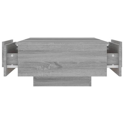 vidaXL sofabord 90x60x31 cm konstrueret træ grå sonoma-eg