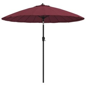 vidaXL parasol med aluminiumstang 250 cm bordeauxr&oslash;d
