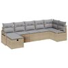 vidaXL Sofa S&aelig;t 7 stk. Beige og lys gr&aring; polyrattan