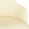 vidaXL spisebordsstole 2 stk. stof cremefarvet