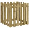 vidaXL plantekasse med stakitdesign 60x60x60 cm impr&aelig;gneret fyrretr&aelig;