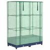 vidaXL h&oslash;jbed med drivhusovertr&aelig;k 80x40x123 cm rattan-look