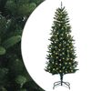 vidaXL Kunstigt Hinged Juletr&aelig; 150 cm 150 LED'er Varm hvid PE og PVC