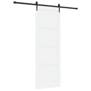 vidaXL Skyded&oslash;r ORKDAL 83 x 232 cm Massivt fyrretr&aelig; Hvid