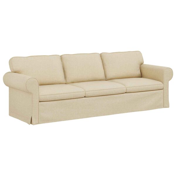 vidaXL Sofa Creme Samlede dimensioner: 245 x 82 x 80 cm (B x D x H)