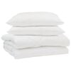vidaXL Sommer dyne med pude 3 stk. Hvid Mikrofiber