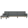 vidaXL L-formet sovesofa 260x140x70 cm stof mørkegrå