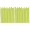 vidaXL voile-gardiner med fane i toppen 2 stk. æblegrøn