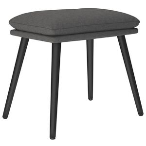 vidaXL fodskammel 45x29,5x35 cm stof m&oslash;rkegr&aring;