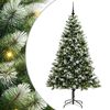 vidaXL Kunstig H&aelig;ngslet Juletr&aelig; med Flocket Sne 300 LED'er Varm hvid