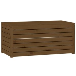vidaXL havekasse 101x50,5x46,5 cm massivt fyrretr&aelig; gyldenbrun