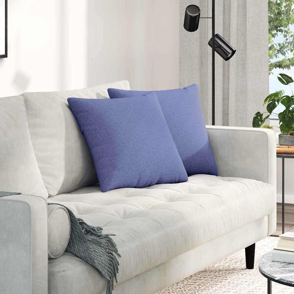 vidaXL Sofapuder 2 pcs Jeans bl&aring; 45 x 45 cm Stof