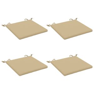 vidaXL 4-Stykke S&aelig;depuder SOEST 4 stk. 100% polyester Beige