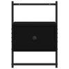 vidaXL v&aelig;gh&aelig;ngte sengeborde 2 stk. 35x30x51 cm konstrueret tr&aelig; sort