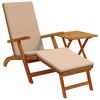 vidaXL Reclinerende og foldbar liggestol 2 stk. Massivt Akacietr&aelig;