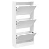 vidaXL skoreol 60x21x125,5 cm konstrueret tr&aelig; hvid
