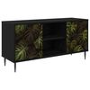 vidaXL TV-skab ELBURG 102 x 33 x 51 cm Sort eg Konstrueret tr&aelig;