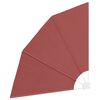 vidaXL sammenklappelig sidemarkise til altan terracotta 140 x 140 cm