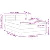 vidaXL Box spring seng med madras Lysegr&aring; 140 x 200 cm Stof