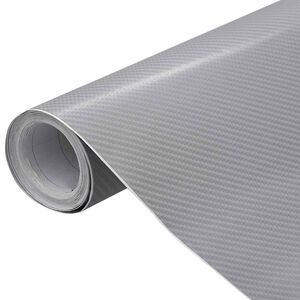 vidaXL bilfolier 2 stk. 100x150 cm + 50x150 cm 4D s&oslash;lvfarvet