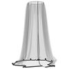 vidaXL myggenet til parasol &Phi;330x250 cm tr&aring;dnet sort