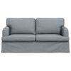vidaXL Sofa 140cm Lysegr&aring; Metal