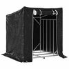 vidaXL br&aelig;ndestativ med regnslag 100,5x100,5x110,5cm galvaniseret st&aring;l