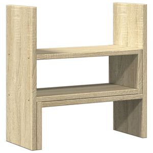 vidaXL hylde til skrivebord 40x17x41 cm konstrueret tr&aelig; sonoma-eg