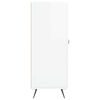 vidaXL skænk 69,5x34x90 cm konstrueret træ hvid højglans